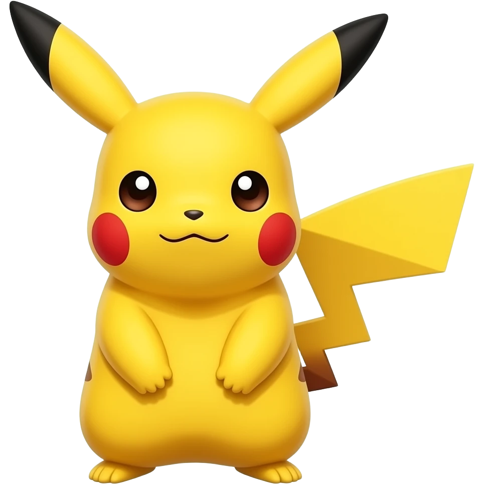Pikachu on computer emoji