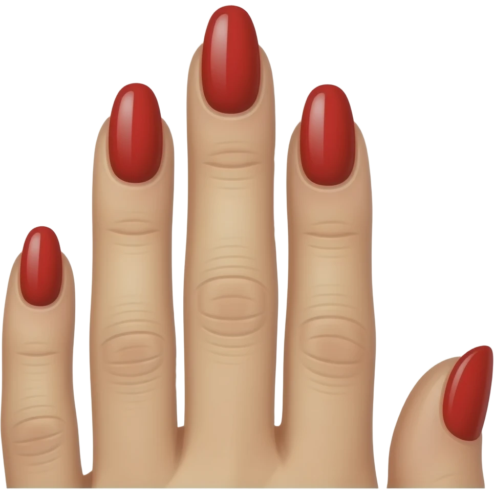 Red nails emoji