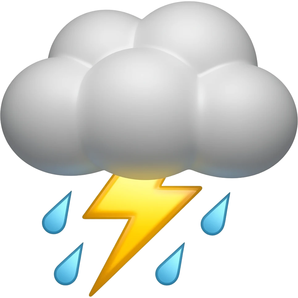 thunder emojo emoji