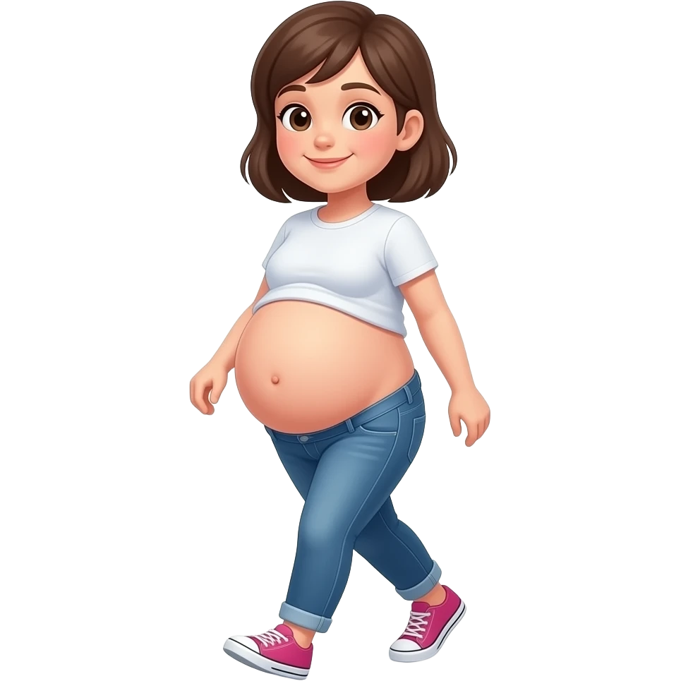 girl look at you tummy,big and full,ready to go pop,so full that a heavy fat stomach wants a gentle rub,A Bellybutton,had too much to eat,even one can’t fast but walks like one is pregnant with a baby bump sticking out and leading the way. emoji