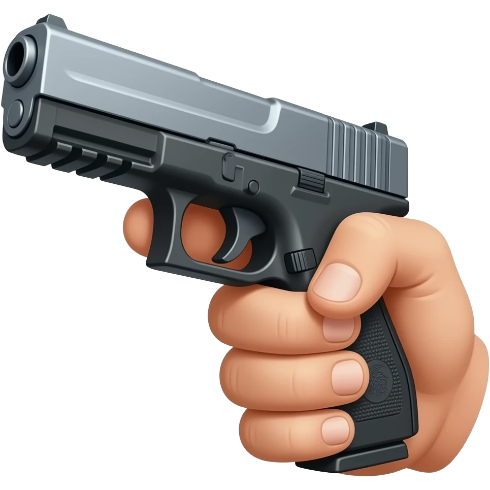 Haz que tenga un glock en la mano emoji