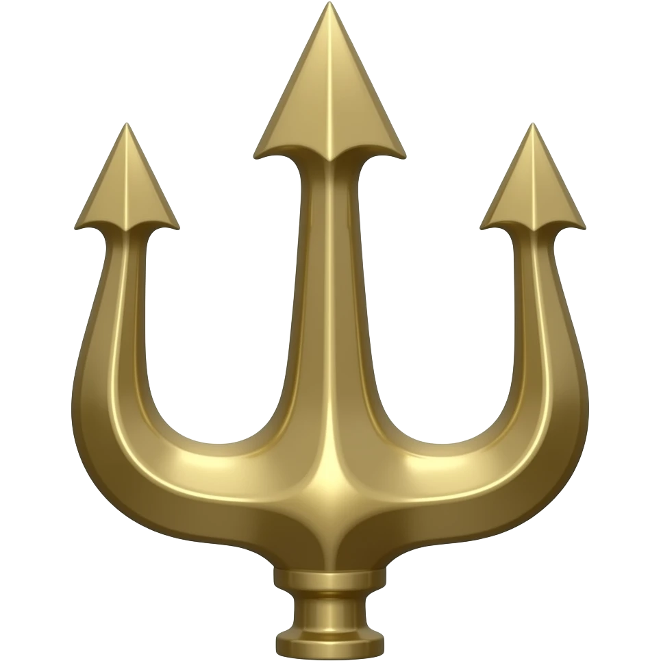 Generate vertical  trident in emoji emoji