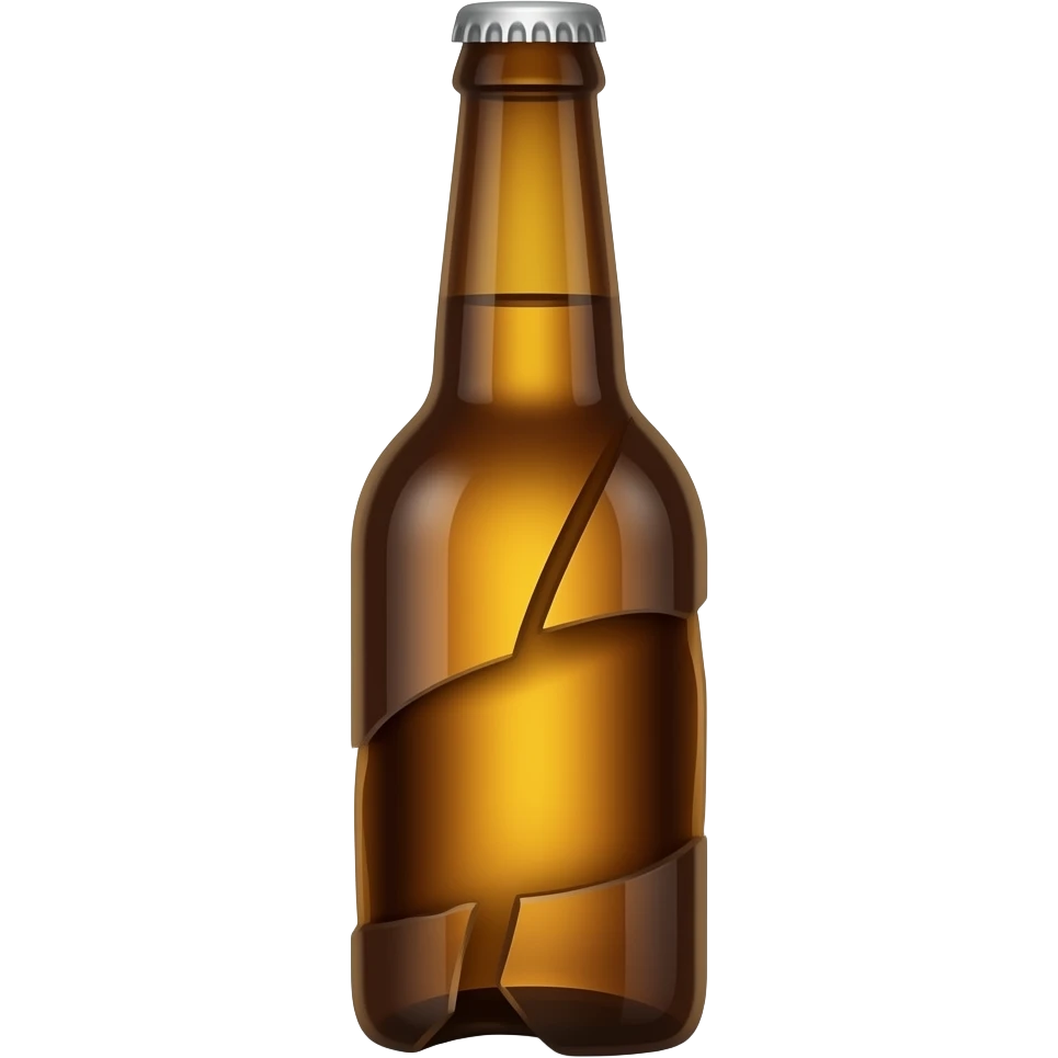 Broken beer bottle emoji