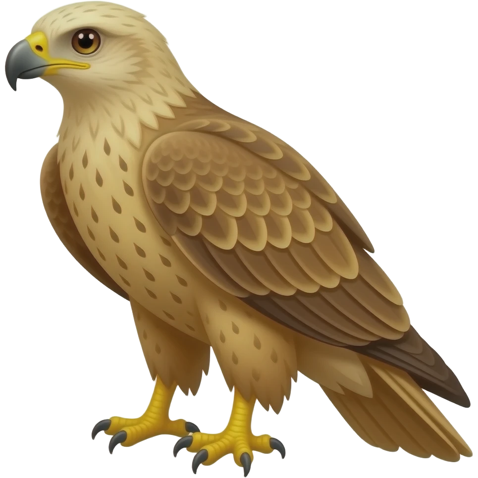 Hawk golden emoji