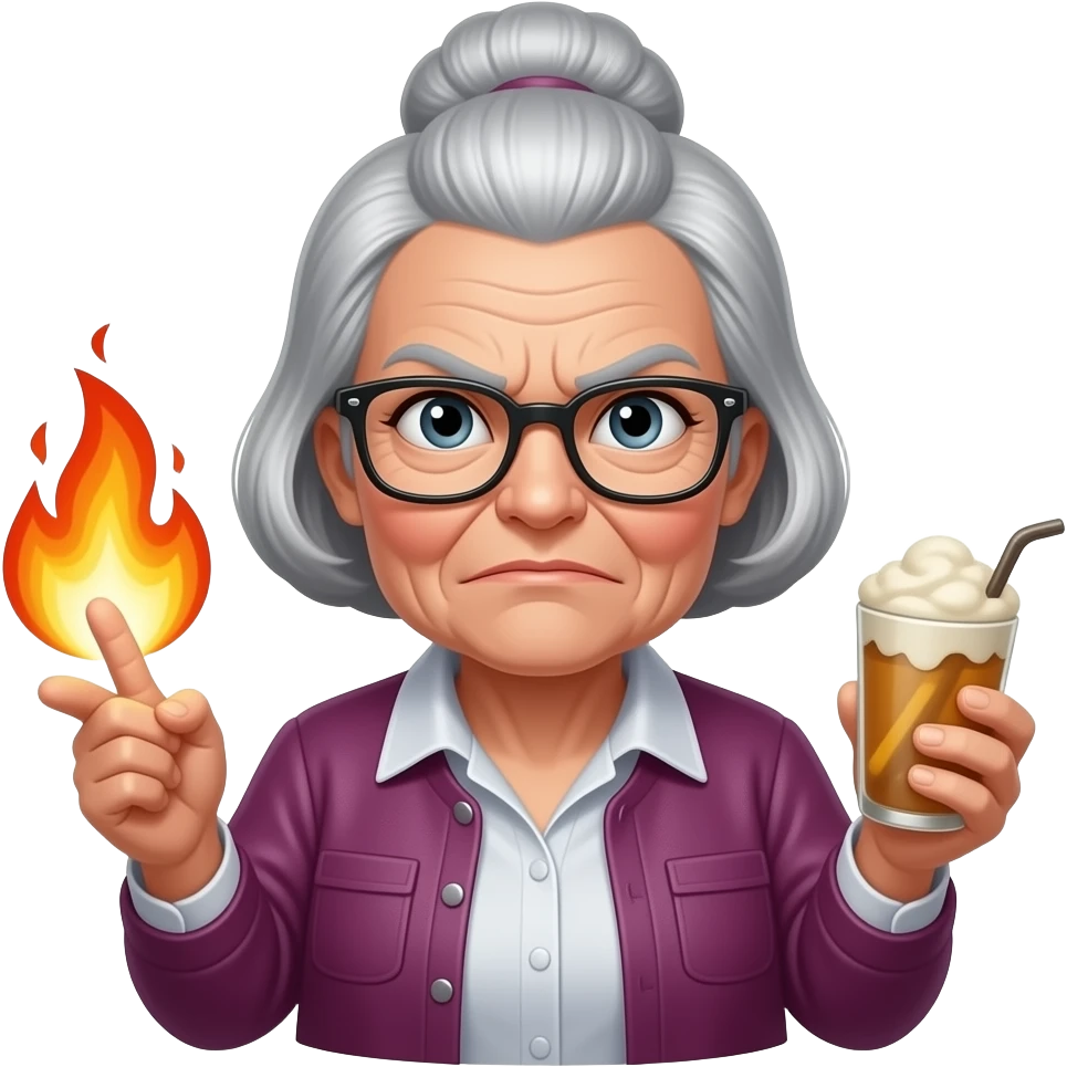 11. Nan From Hell     Judgemental grandmother roasting lazy behaviour. emoji