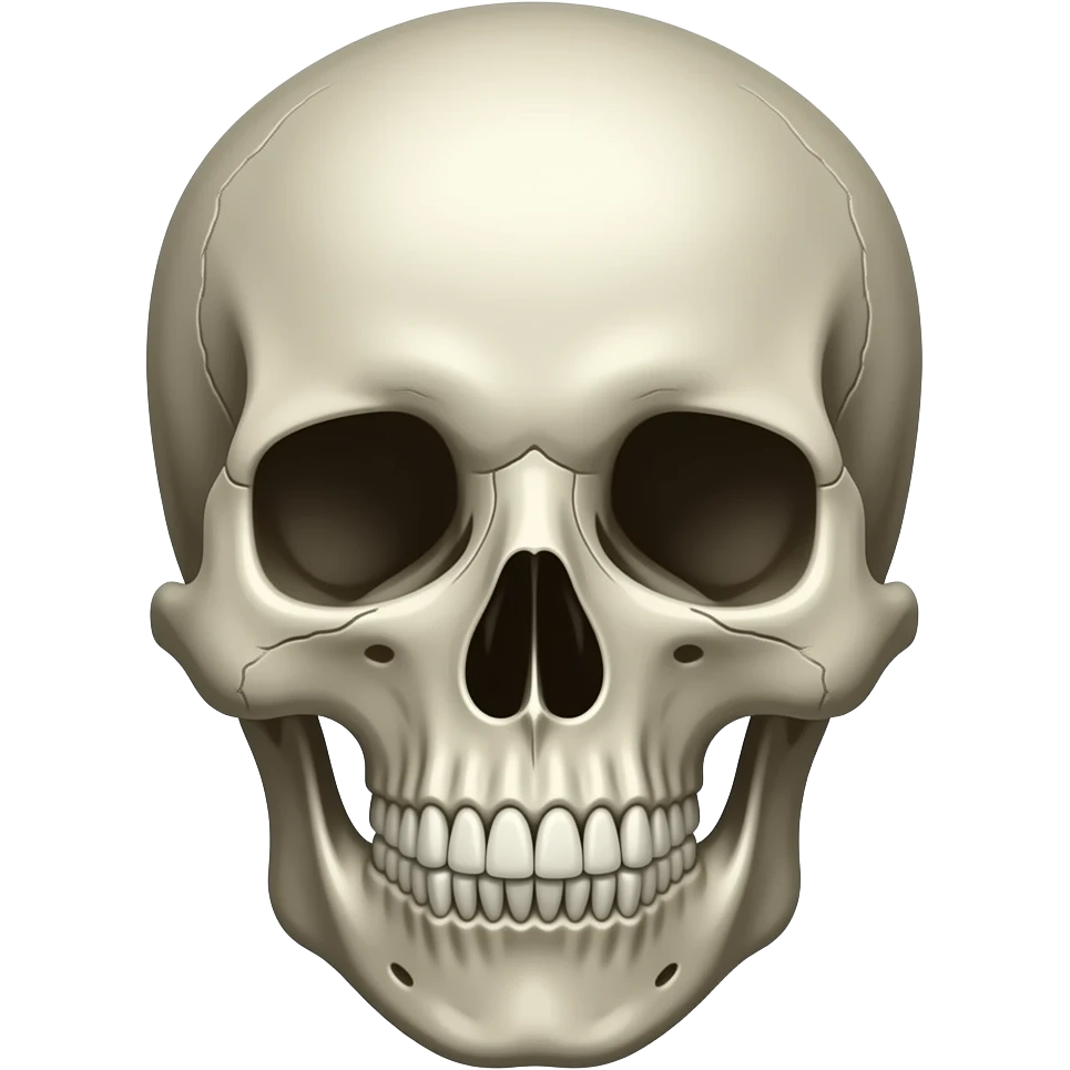 Mind blowing skull face emoji