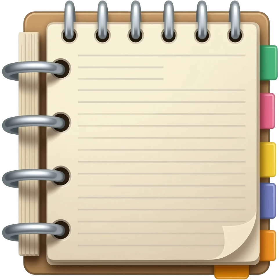 Binder scrapbook emoji
