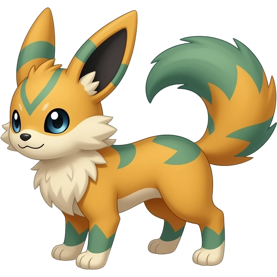 Furret-Sylveon-Jolteon-Shinx-Luxray-Fakémon-hybrid emoji