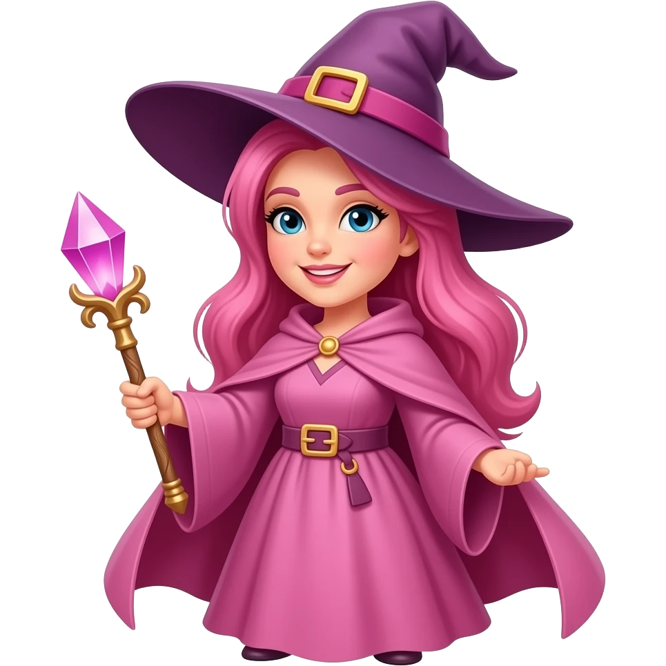 pink witch emoji