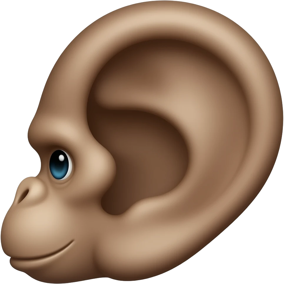 Gorillas ear emoji