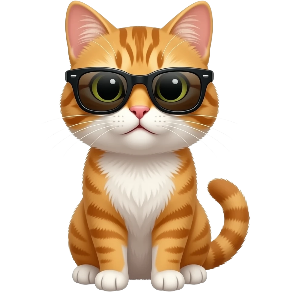 Cat wearing sunglasses emoji