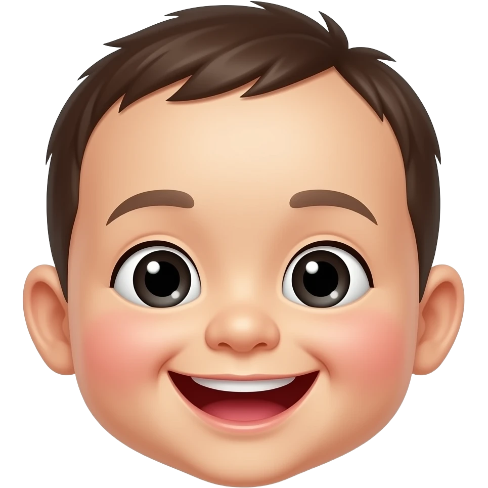 아기얼굴,웃음, 한국인 emoji