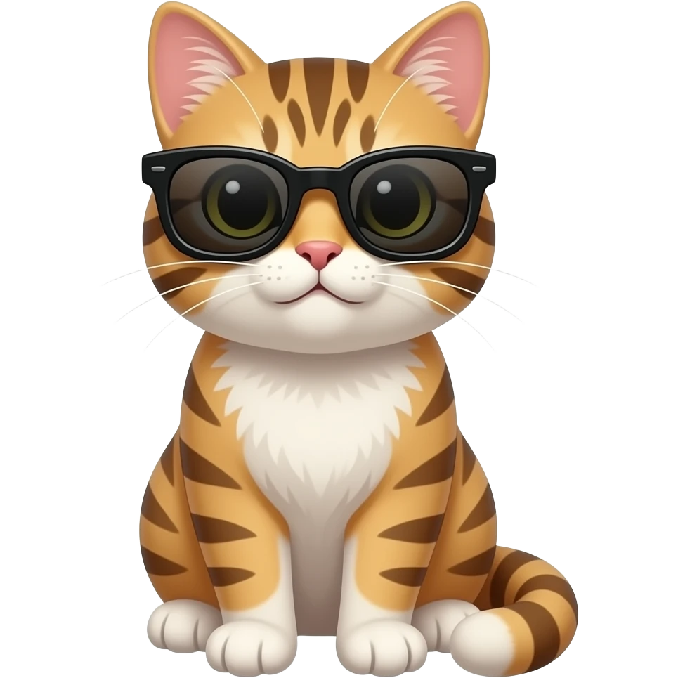 Cat wearing sunglasses emoji