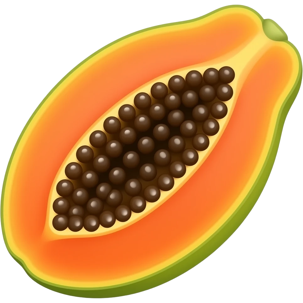Papaya emoji