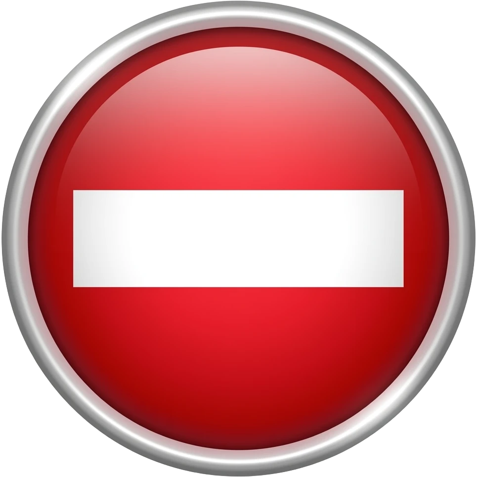 emoji prohibido sin la parte blanca emoji