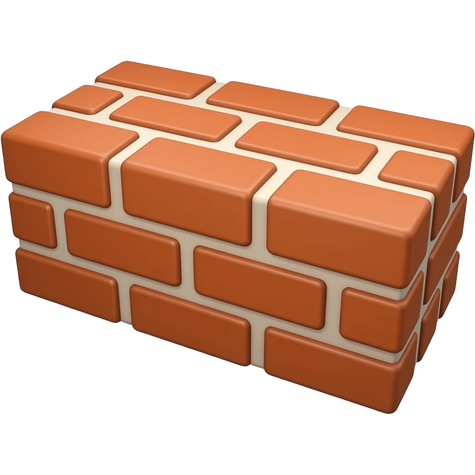 1 single brick emoji