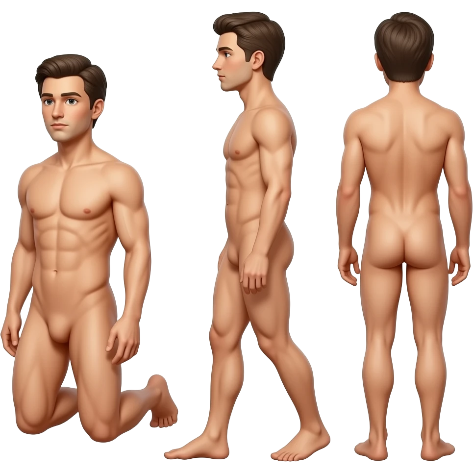 Naked 🧎🚶🧍🧍🧎🧍man hd full body emoji