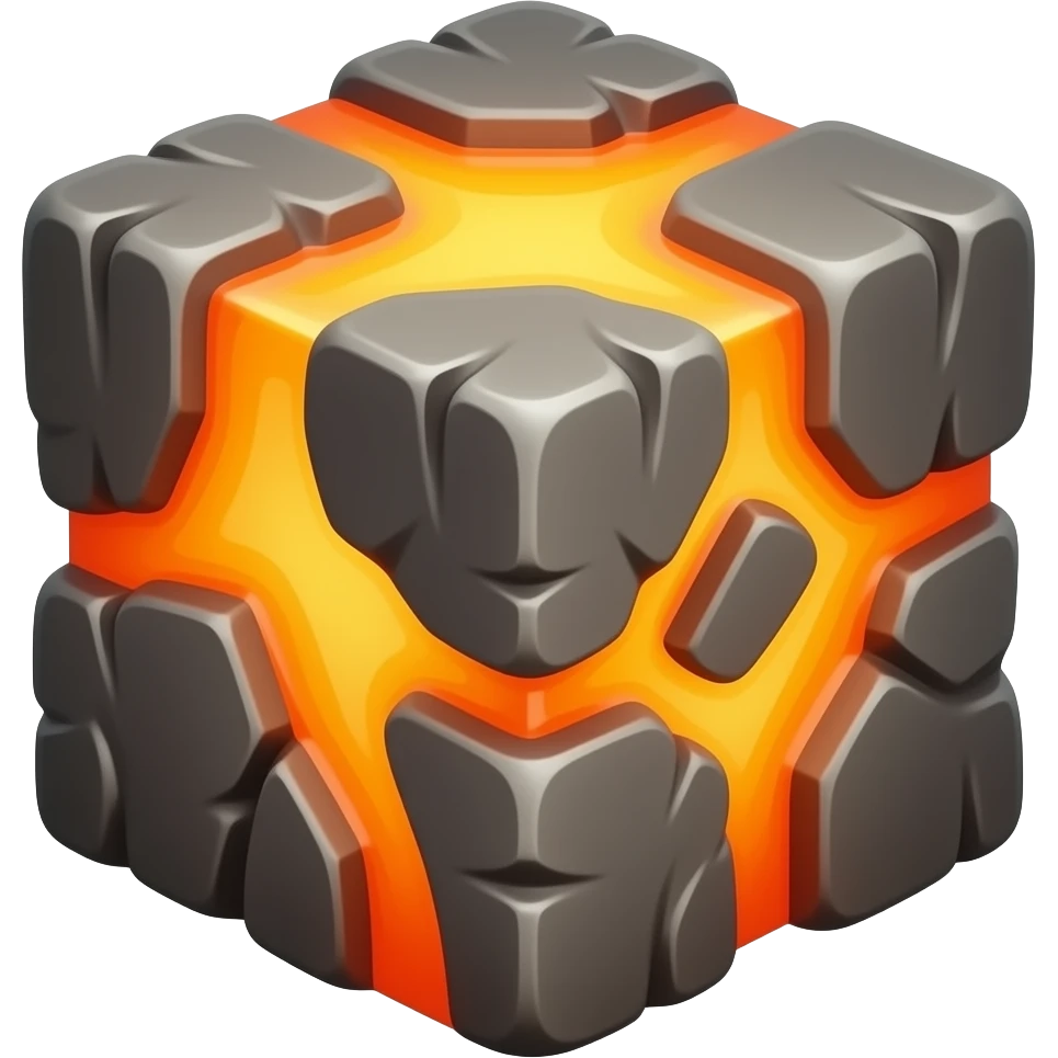 Lava ice emoji