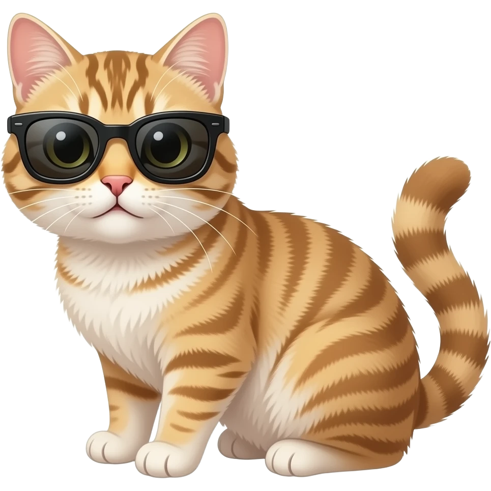 Cat wearing sunglasses emoji