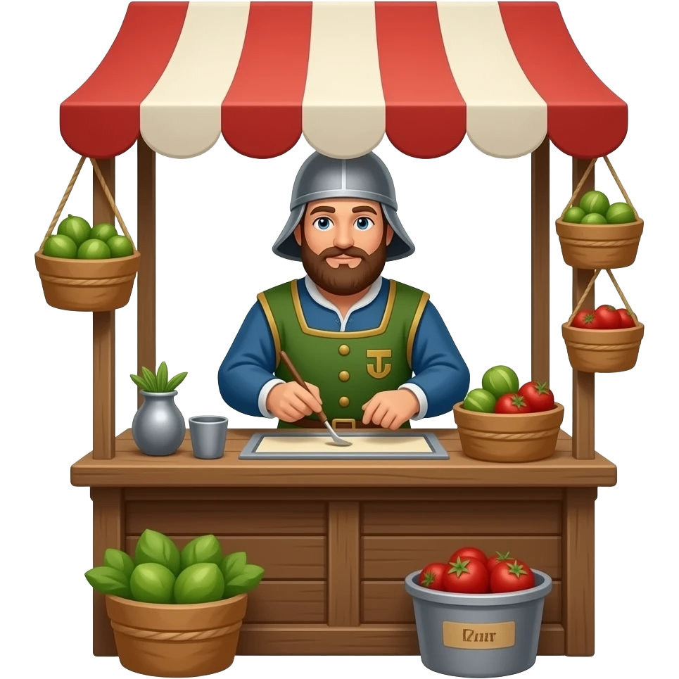 vendedor ambulante medieval emoji