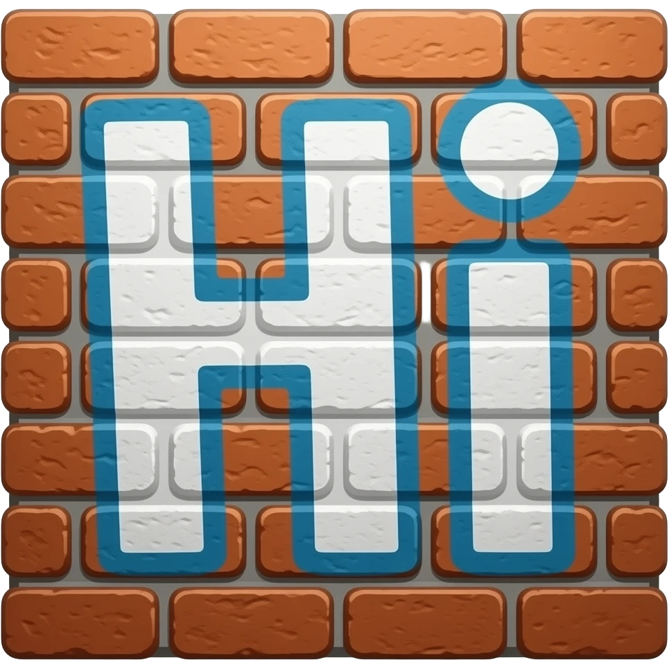 graffiti on wall text "Hi", catroonish emoji