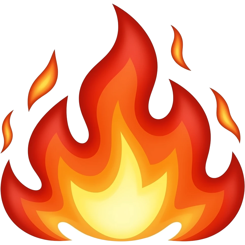 red fire emoji