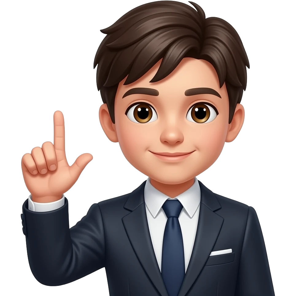 Парень показывает класс жест emoji