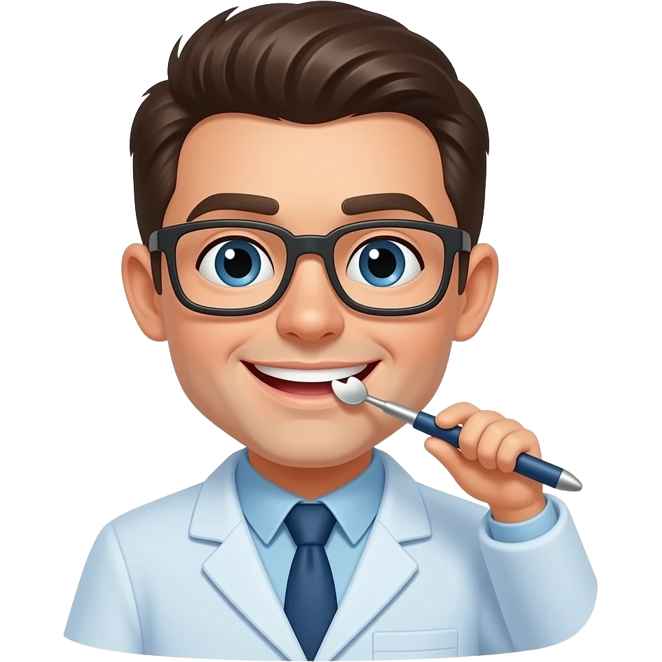 en tannlege som fikser tenner emoji