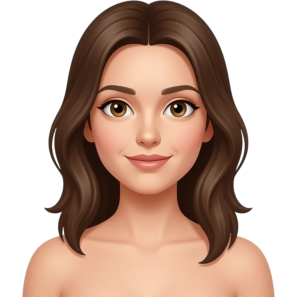 Nude female emoji