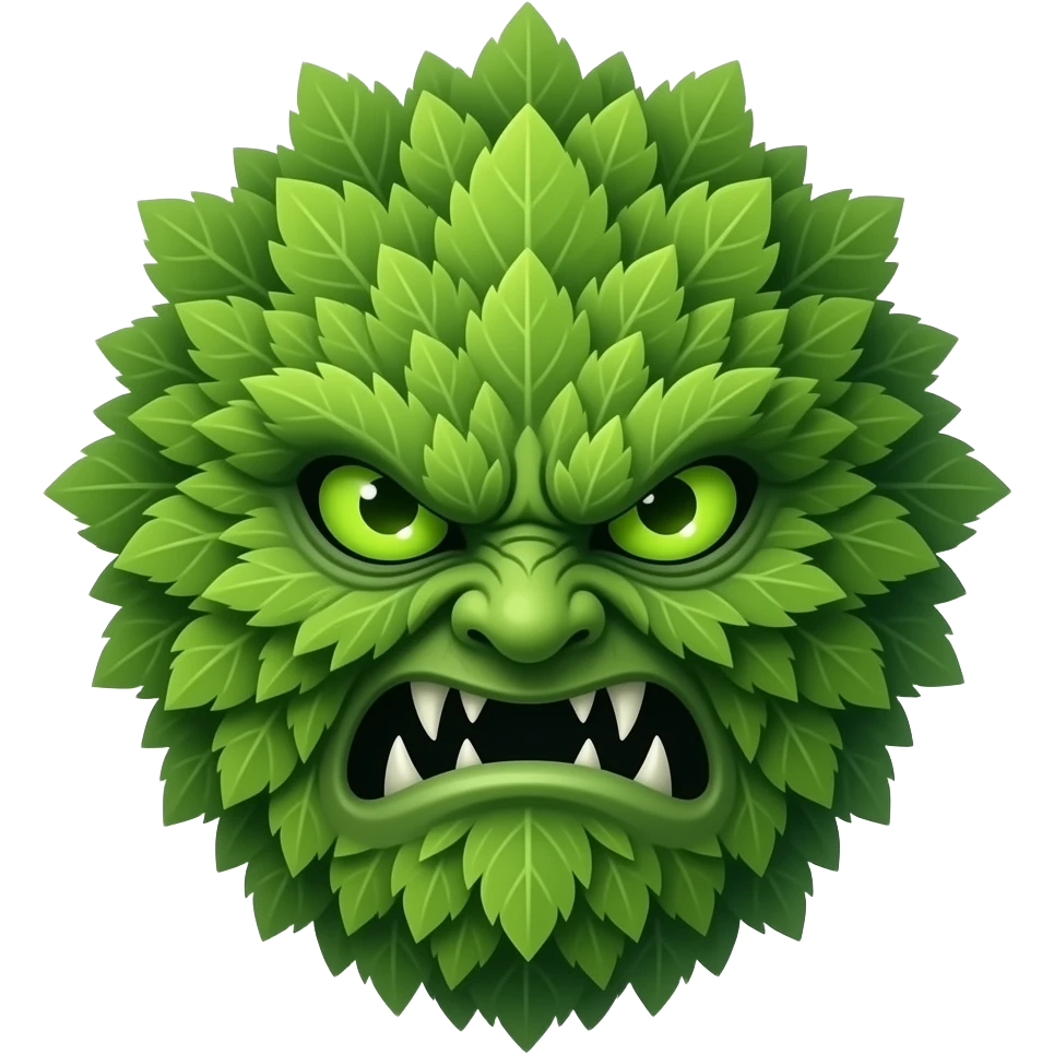 Evil Leafy emoji