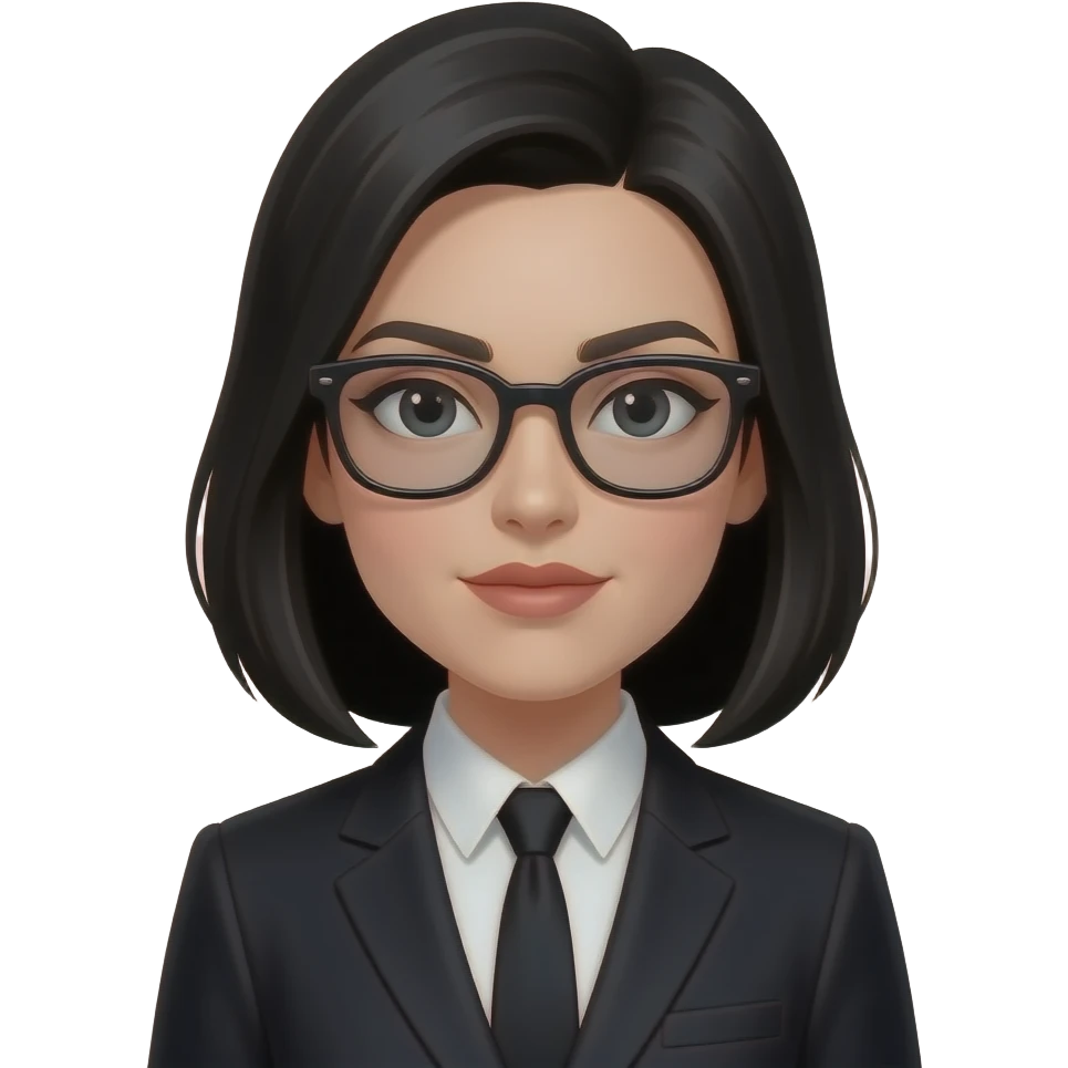 🕵🏻‍♀️lentes de las gafas negros, ropa negra emoji
