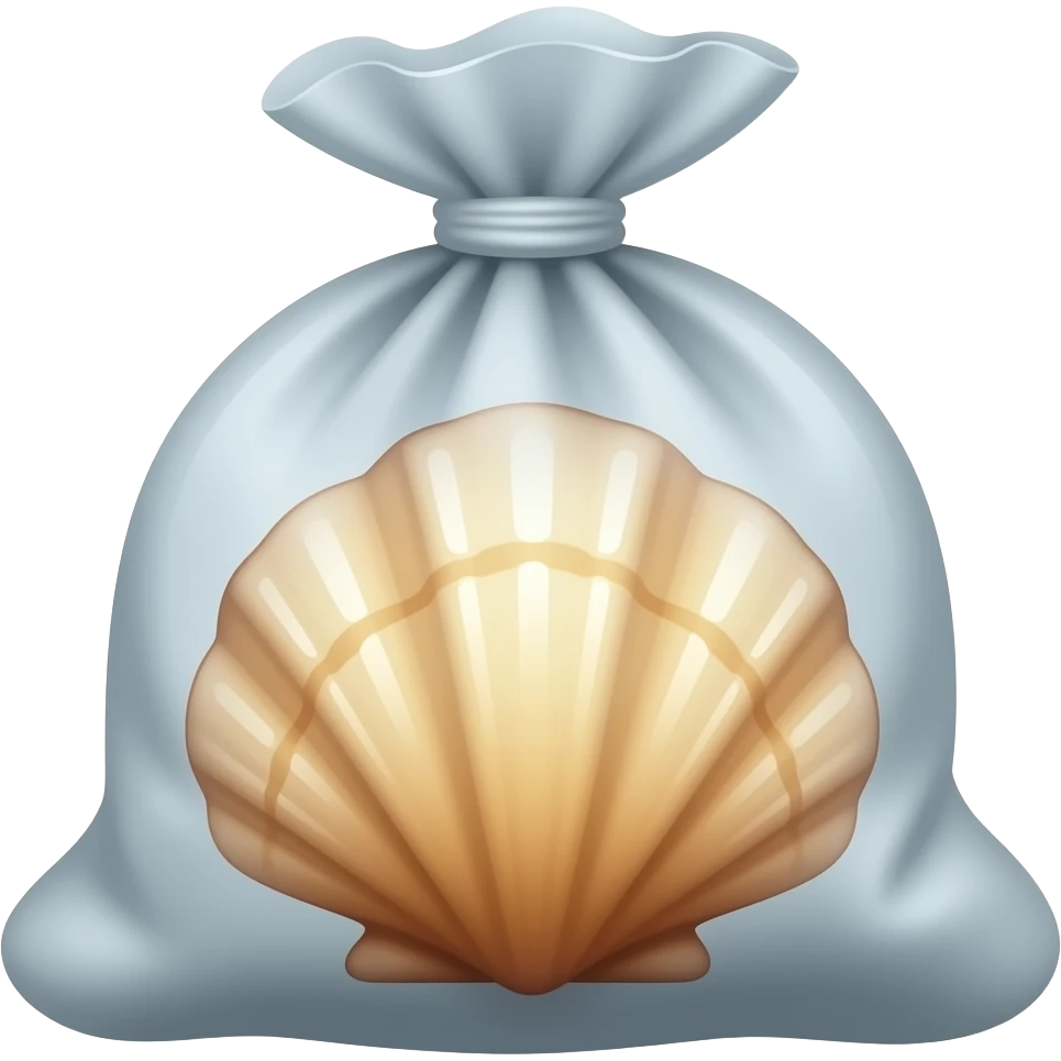 I put the shell in my bag emoji