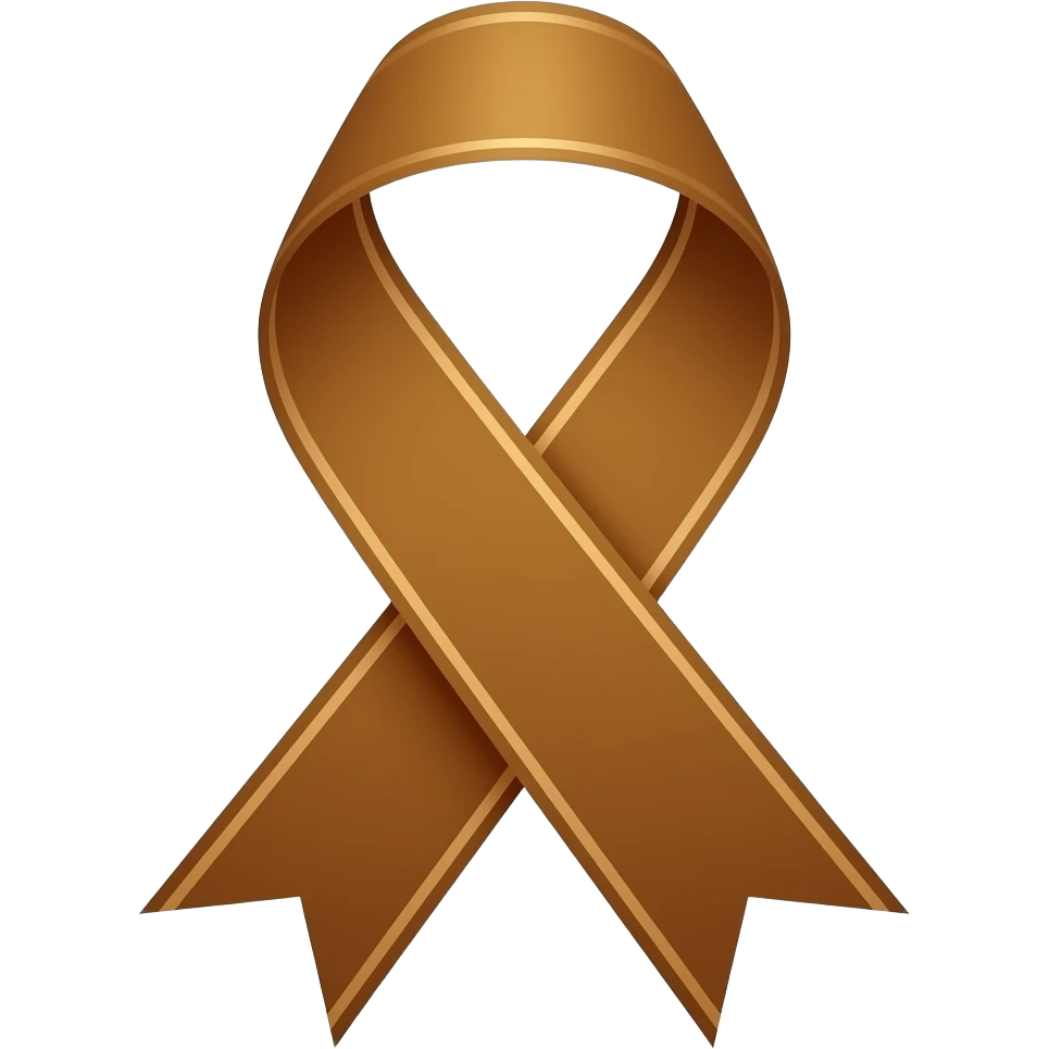 ribbon brown emoji