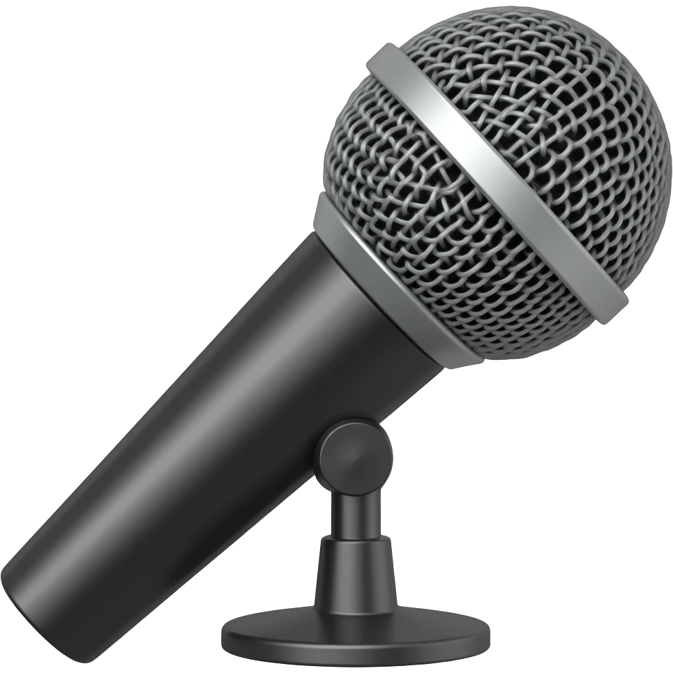 Microphone emoji