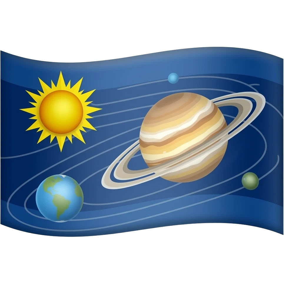 Solar system flag emoji