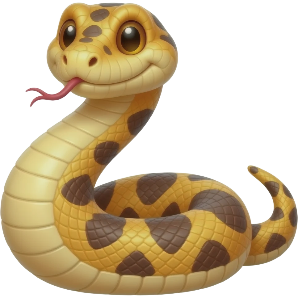 Fatty  heavy weight funny snake emoji