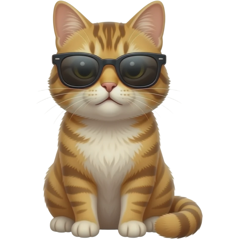 Cat wearing sunglasses emoji