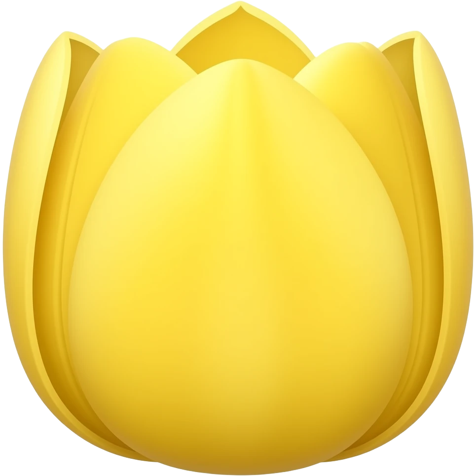 Yellow tulip emoji