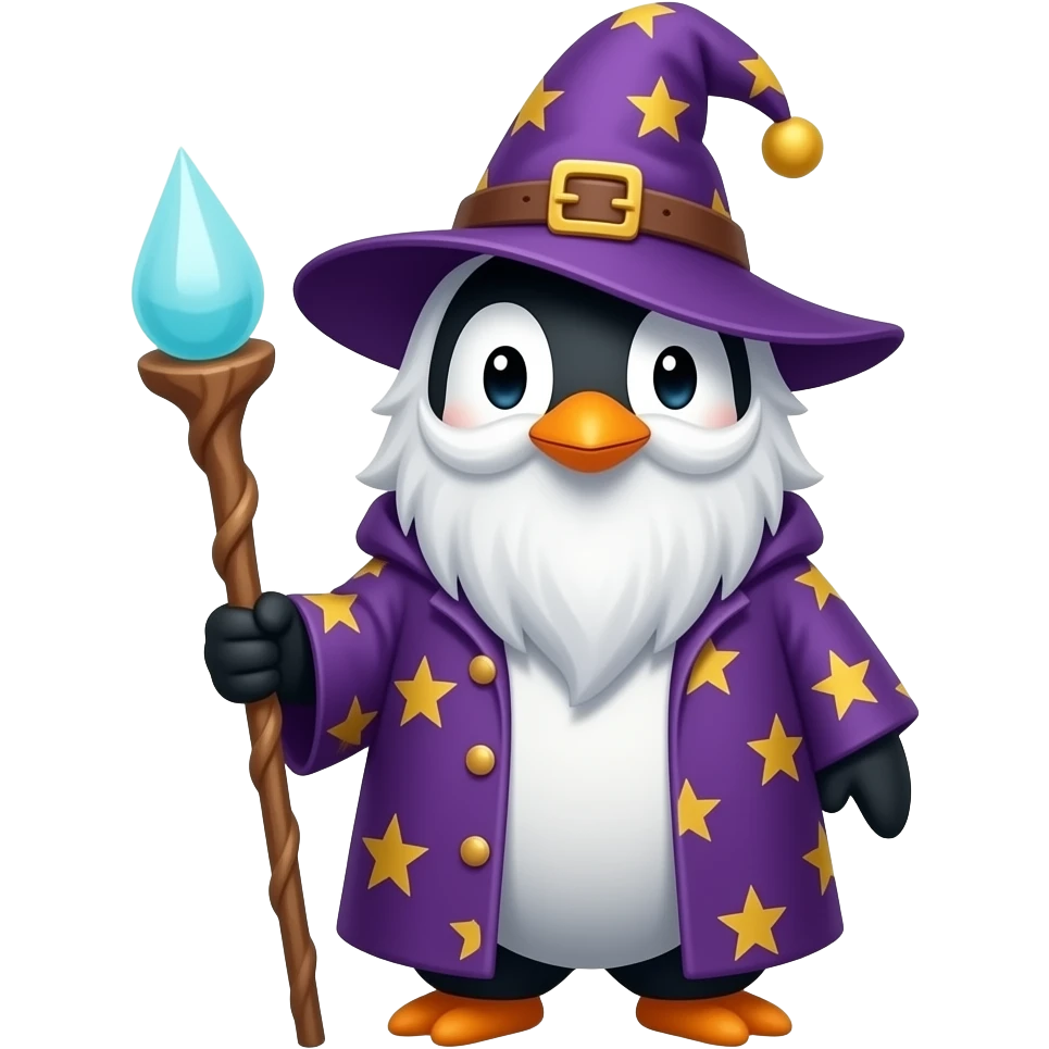 Penguin Wizard emoji