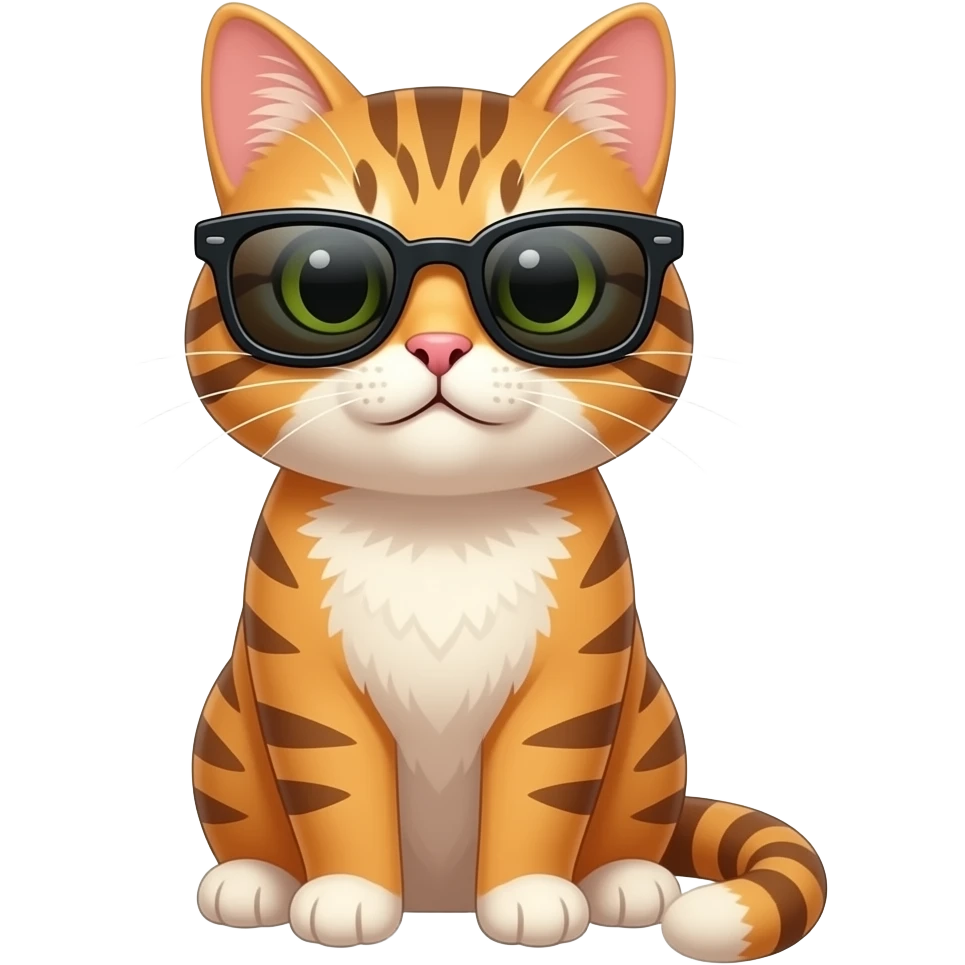 Cat wearing sunglasses emoji