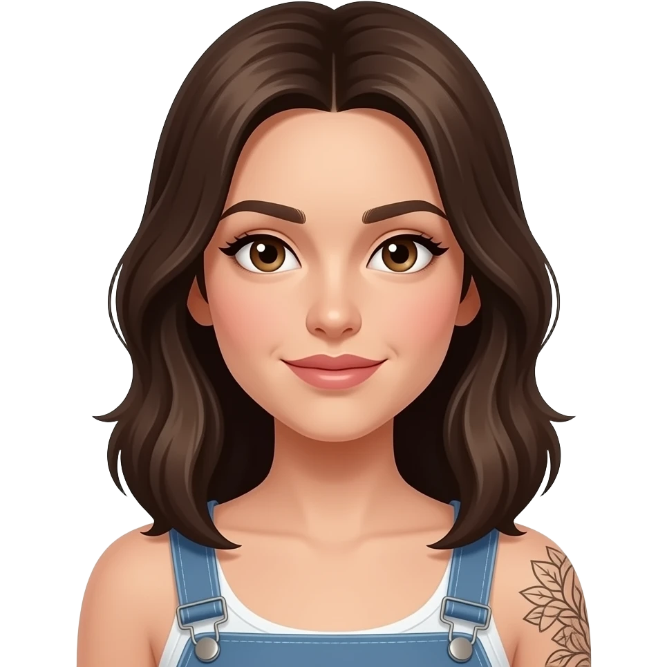 women with Fine Line Tattoo emoji