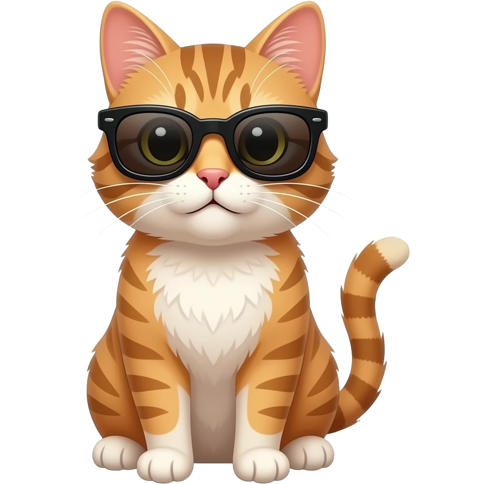 Cat wearing sunglasses emoji