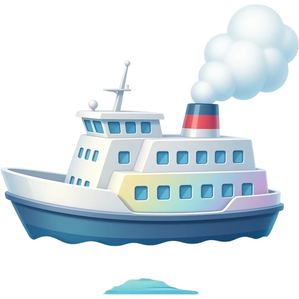 Fluffy ferry emoji