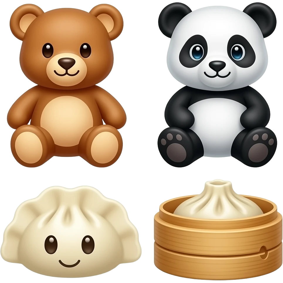 🧸🐼🥟 emoji