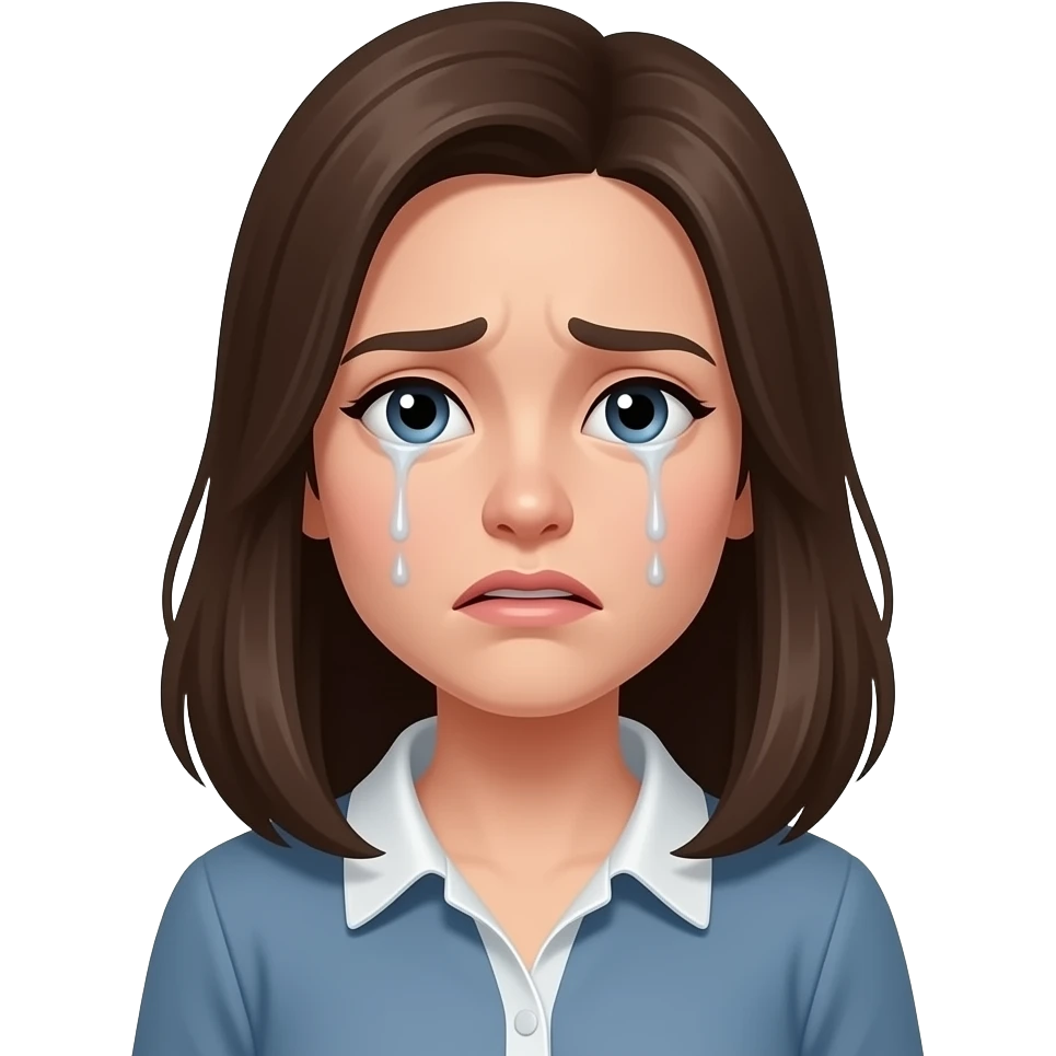 Напуганная женщина emoji