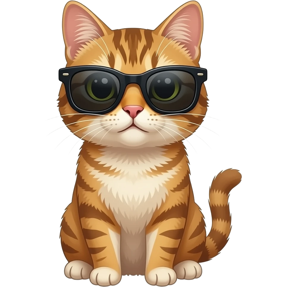 Cat wearing sunglasses emoji