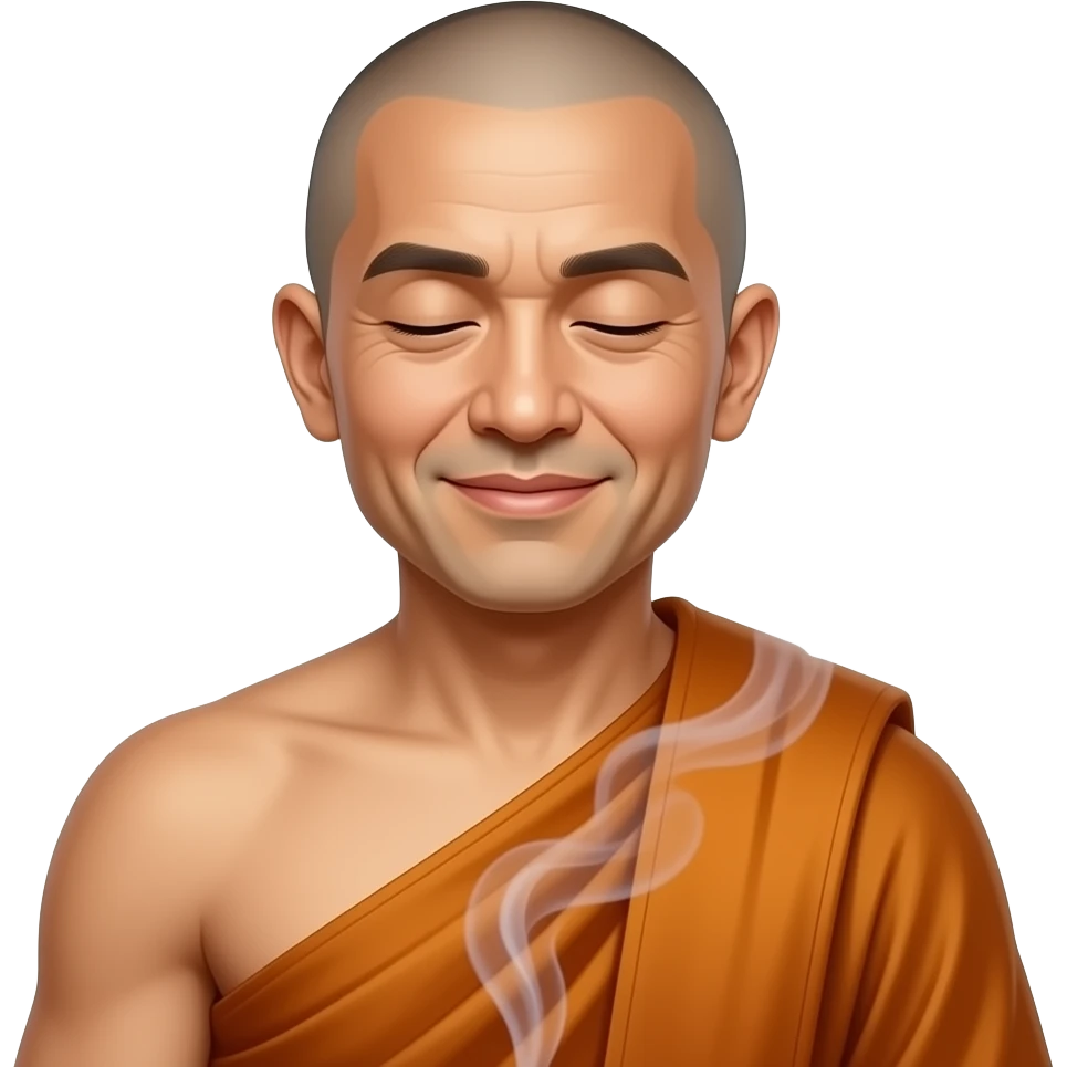 8. The Motivational Monk    Zen spiritual wake-up guru. emoji