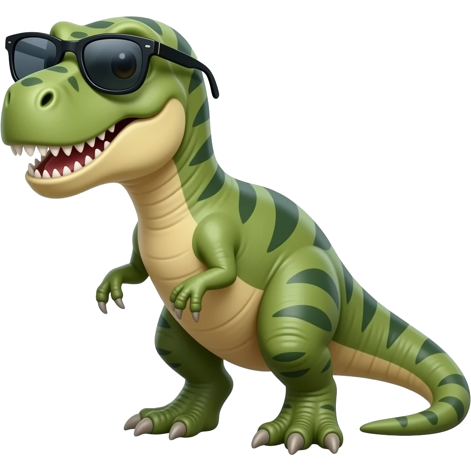 dinosaur wearing a sunglasses emoji | AI Emoji Generator