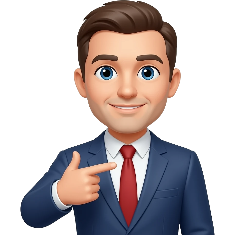 a person pointing on himself emoji