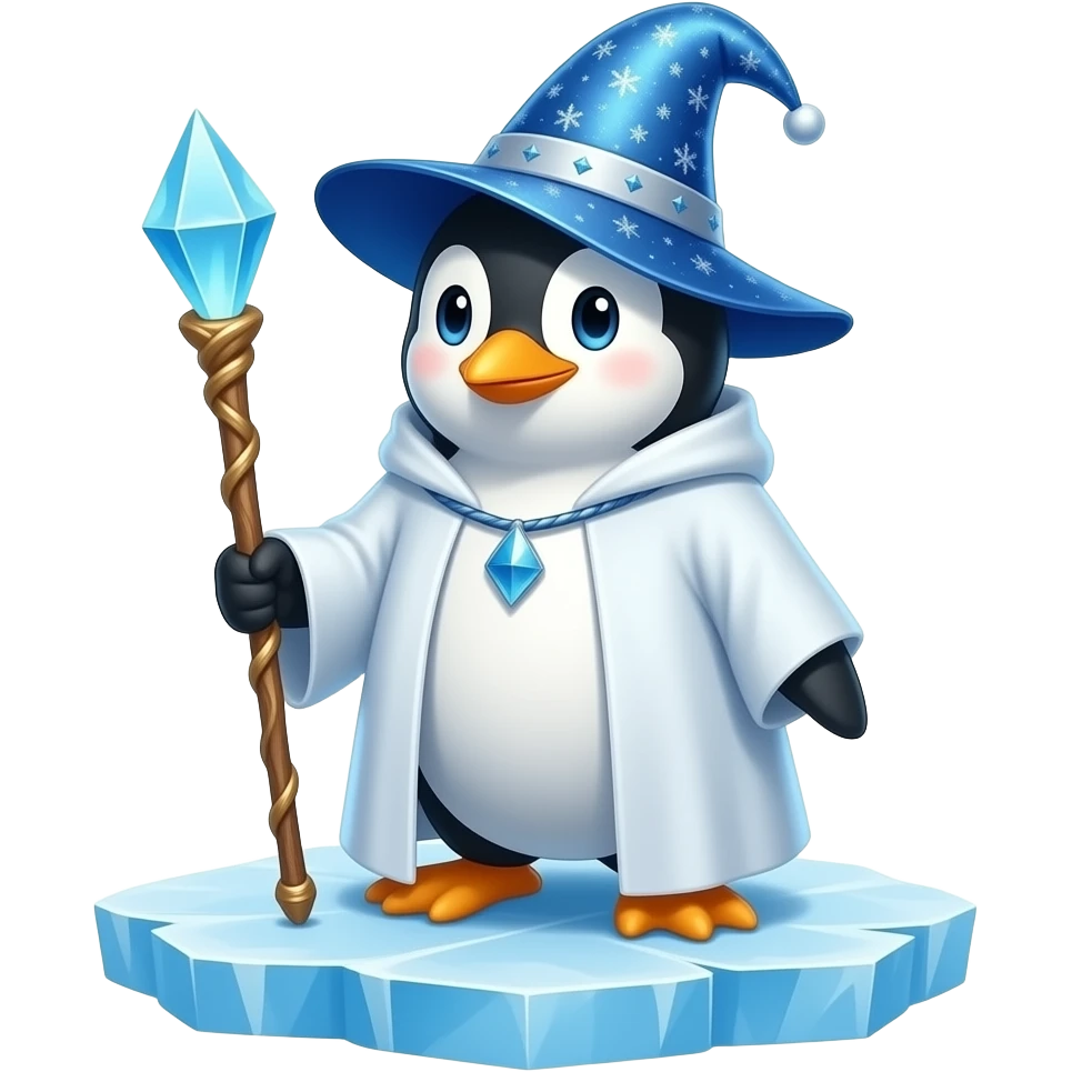 Penguin Wizard emoji